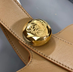 Loewe AANBBBMX01 Mini Pebble Bucket Bag in mellow calfskin Brown - Default Title - View 5