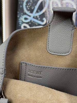 Loewe AANBBBMX01 Mini Pebble Bucket Bag in mellow calfskin Pearl gray - Default Title - View 9