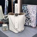 Loewe AANBBBMX01 Mini Pebble Bucket Bag in mellow calfskin White - Default Title - View 1