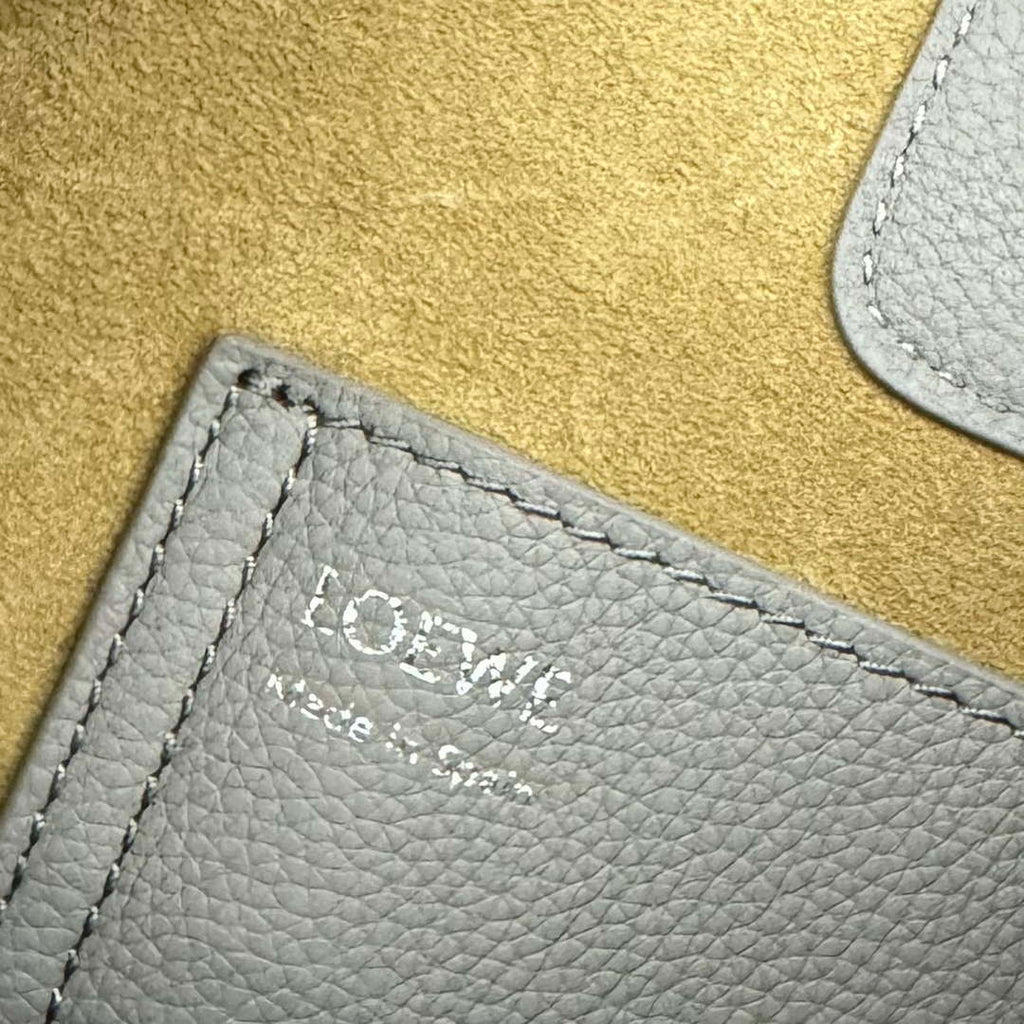Loewe AANBBBMX01 Mini Pebble Bucket Bag in mellow calfskin Gray