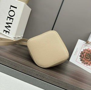 Loewe AANBBBMX01 Mini Pebble Bucket Bag in mellow calfskin Apricot - Default Title - View 4