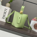 Loewe AANBBBMX02  Mini Pebble Bucket bag in soft grained calfskin Loe8001