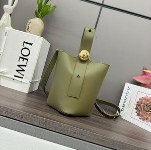 Loewe AANBBBMX02 Mini Pebble Bucket bag in soft grained calfskin Loe8003 - Default Title - View 2