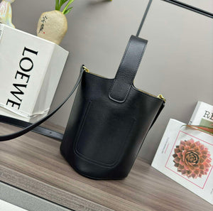 Loewe AANBBBMX02 Mini Pebble Bucket bag in soft grained calfskin Loe8009 - Default Title - View 2