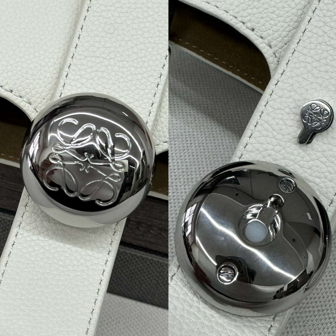 Loewe AANBBBMX02 Mini Pebble Bucket bag in soft grained calfskin Loe8010