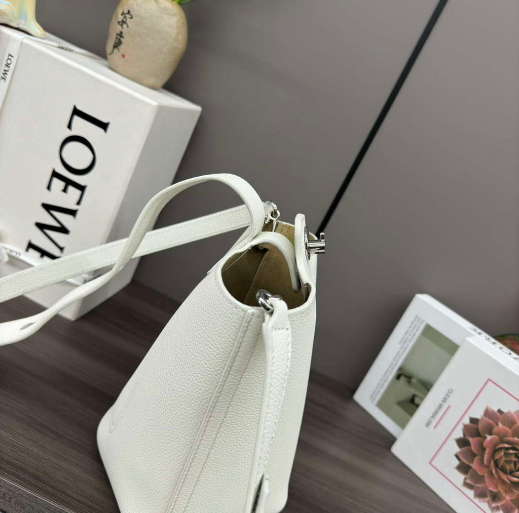 Loewe AANBBBMX02 Mini Pebble Bucket bag in soft grained calfskin Loe8010