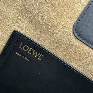 Loewe AANBBBWX01 Medium Pebble Bucket bag in mellow calfskin Black - Default Title - View 9