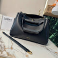 Loewe AANBSPBX01 Large Madrid bag in supple calfskin Black