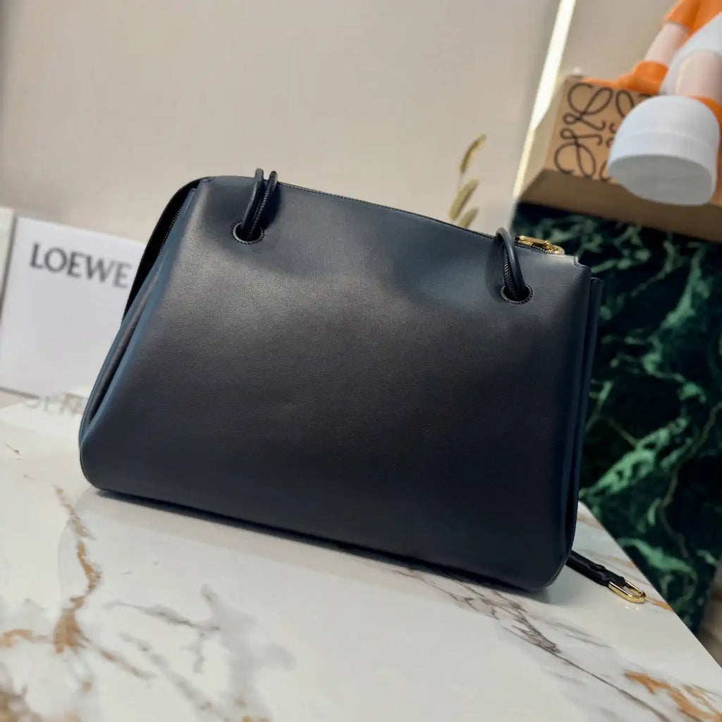 Loewe AANBSPBX01 Large Madrid bag in supple calfskin Black
