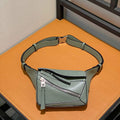 Loewe B510U89X02 Mini Puzzle Bumbag in Classic Calfskin Dark Sage - Default Title - View 1