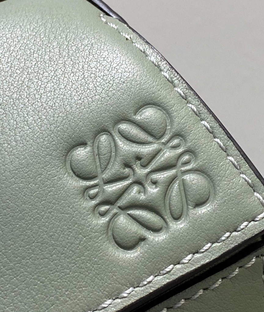 Loewe B510U89X02 Mini Puzzle Bumbag in Classic Calfskin Dark Sage
