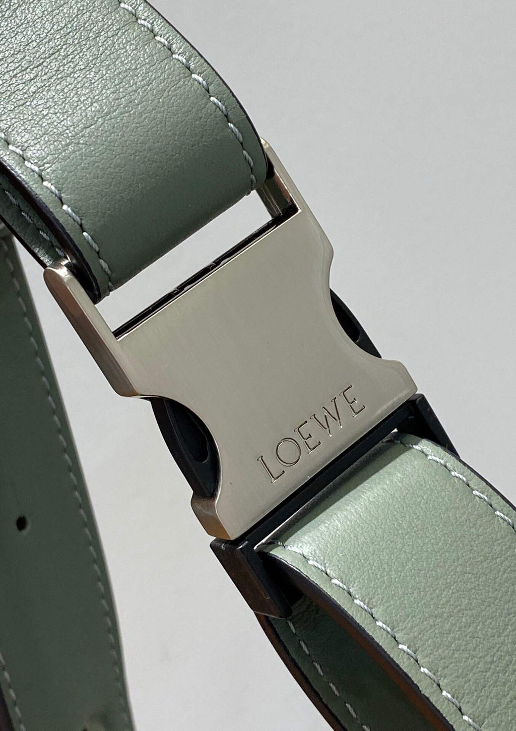 Loewe B510U89X02 Mini Puzzle Bumbag in Classic Calfskin Dark Sage