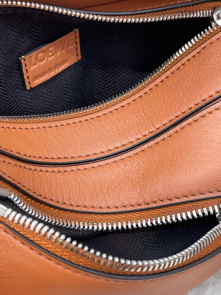 Loewe B510U89X02 Mini Puzzle Bumbag in Classic Calfskin Tan