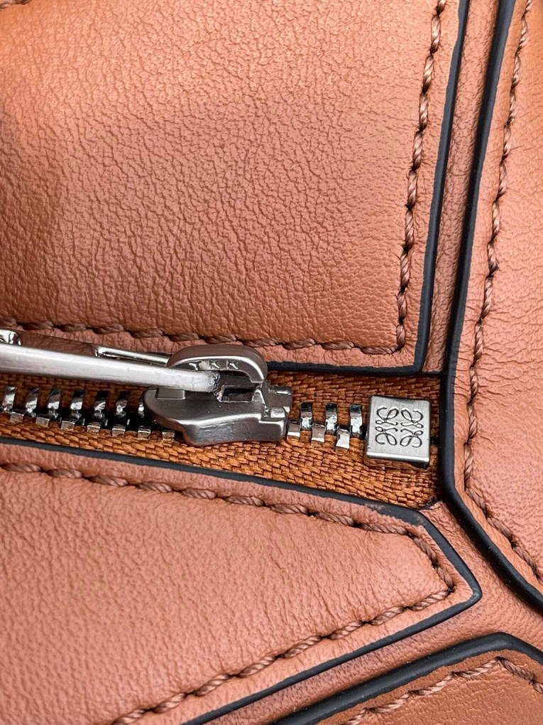 Loewe B510U89X02 Mini Puzzle Bumbag in Classic Calfskin Tan - Default Title - View 8