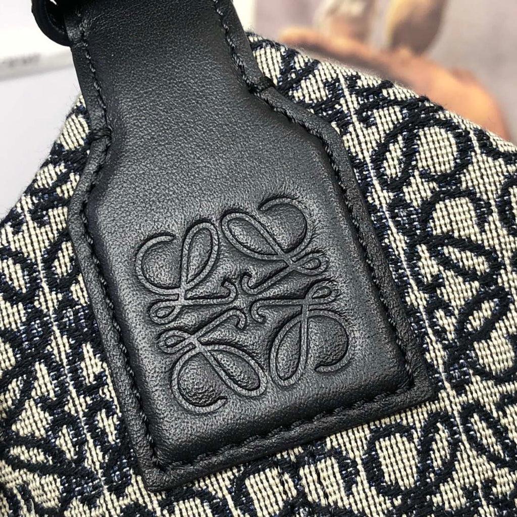 Loewe B906Q63X04 Large Cubi Anagram  jacquard fabric handbag