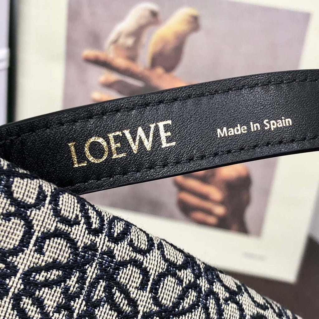 Loewe B906Q63X04 Large Cubi Anagram  jacquard fabric handbag
