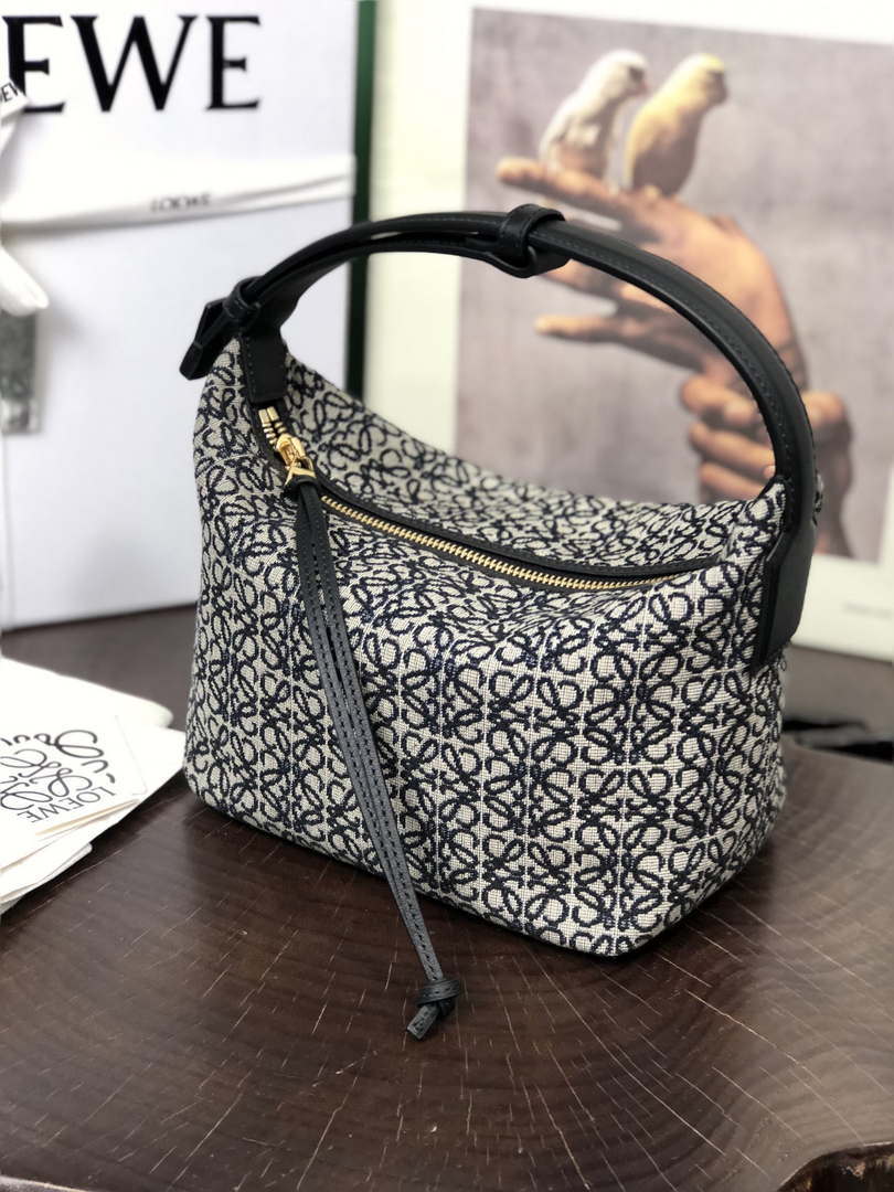 Loewe B906Q63X04 Small Cubi Crossbody bag Black and white