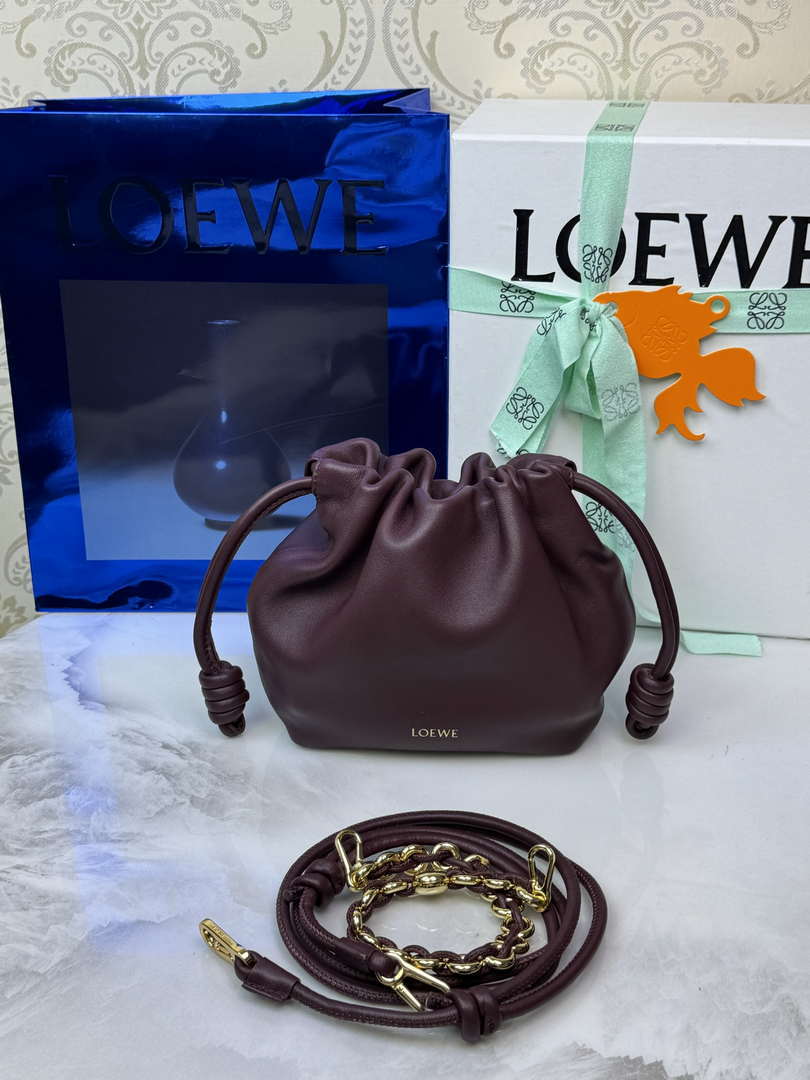 Loewe Flamenco Mini Flamenco Purse bag L9008 in mellow nappa lambskin A914CBPX03