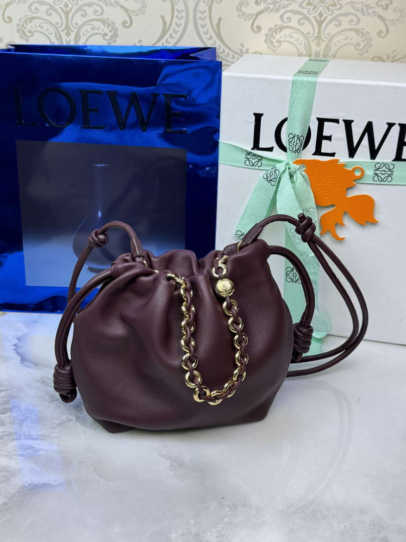 Loewe Flamenco Mini Flamenco Purse bag L9008 in mellow nappa lambskin A914CBPX03