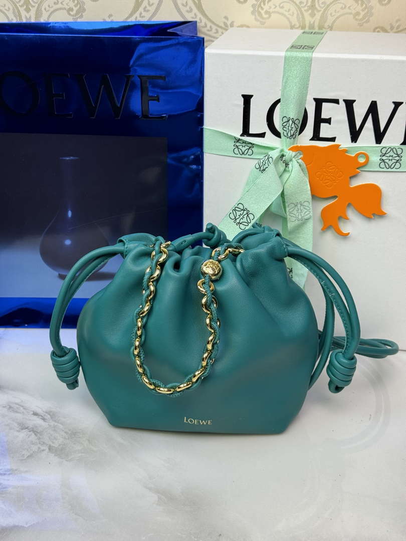 Loewe Flamenco Mini Flamenco Purse bag L9009 in mellow nappa lambskin A914CBPX03