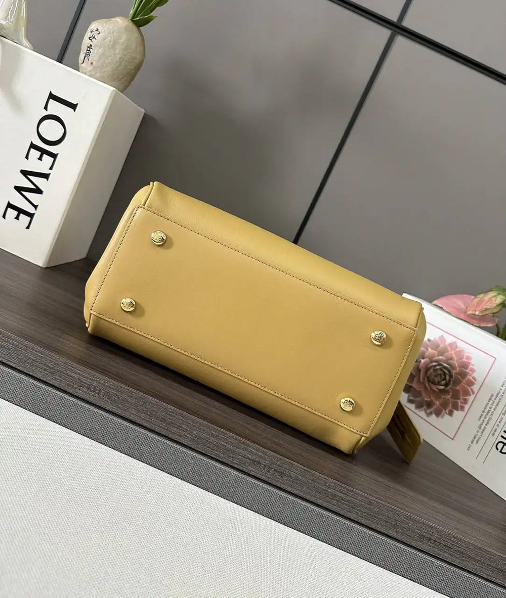 Loewe Medium Madrid bag in supple calfskin AANBAB1X01 Yellow