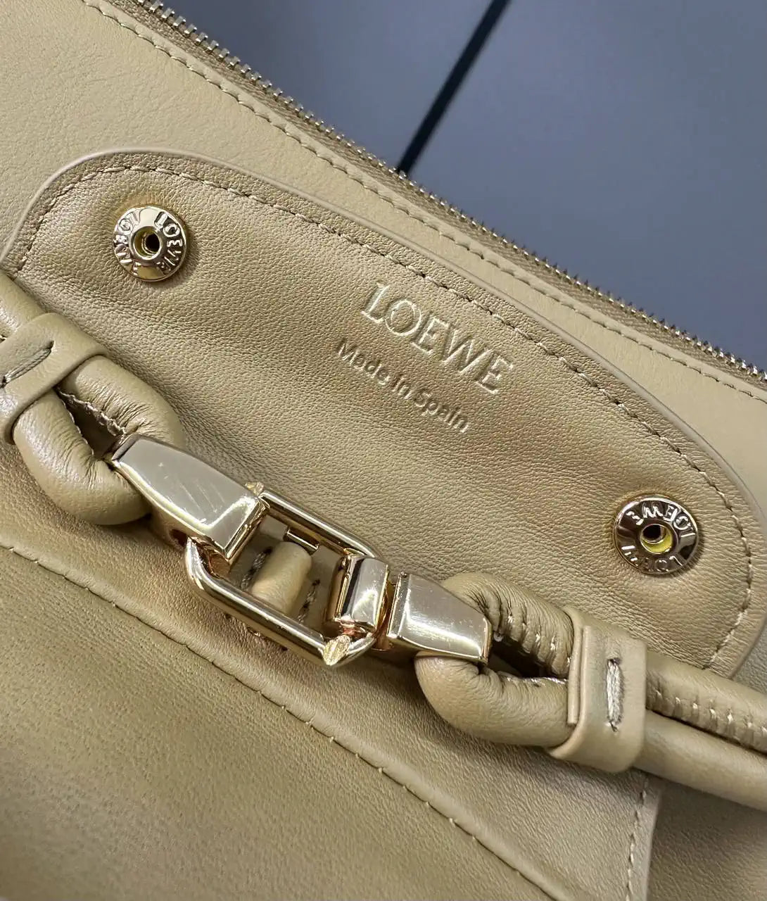 Loewe Medium Madrid bag in supple calfskin AANBAB1X01 Yellow