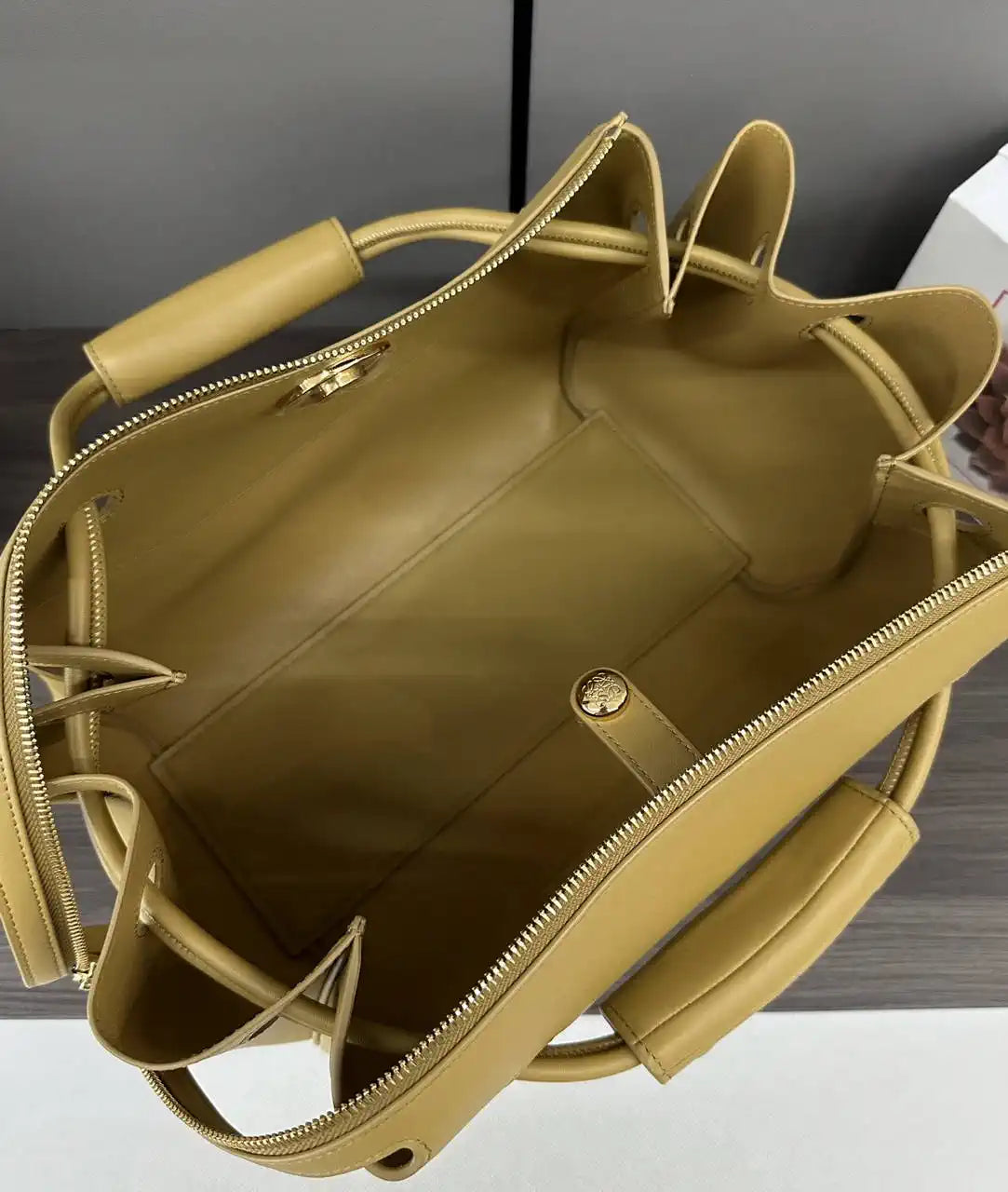 Loewe Medium Madrid bag in supple calfskin AANBAB1X01 Yellow