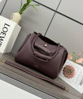 Loewe Medium Madrid bag in supple calfskin AANBAB1X01 Wine Red