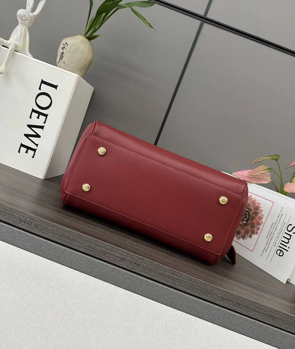 Loewe Medium Madrid bag in supple calfskin AANBAB1X01 Red