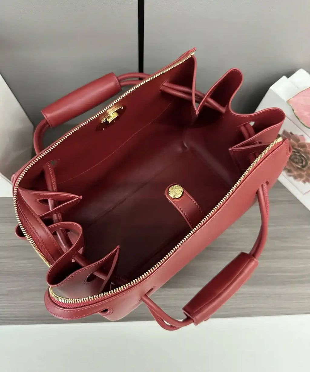 Loewe Medium Madrid bag in supple calfskin AANBAB1X01 Red