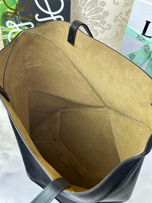 Loewe Medium Puzzle Fold tote in shiny calfskin A657G50X01 Black - Default Title - View 8