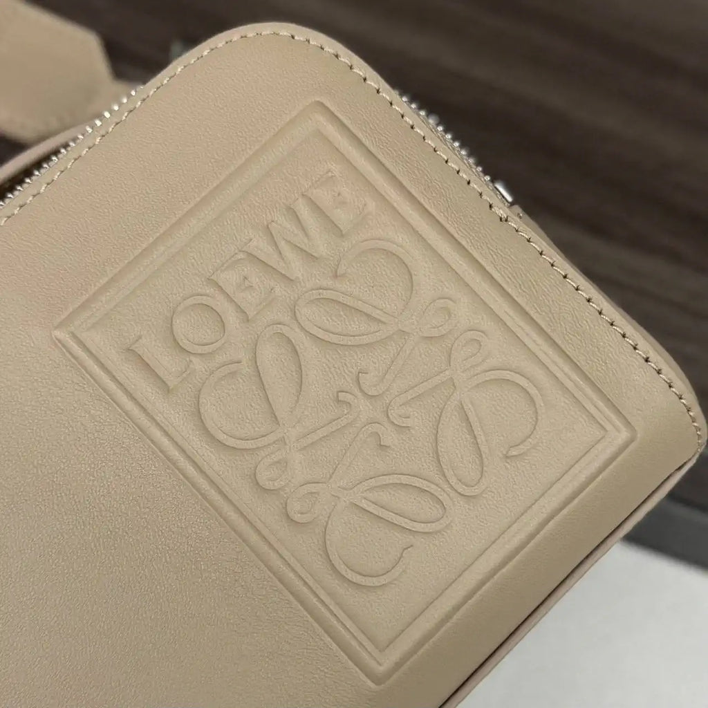 Loewe Mini crossbody camera bag in satin calfskin C565R41X05 Apricot