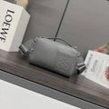 Loewe Mini crossbody camera bag in satin calfskin C565R41X05 Gray