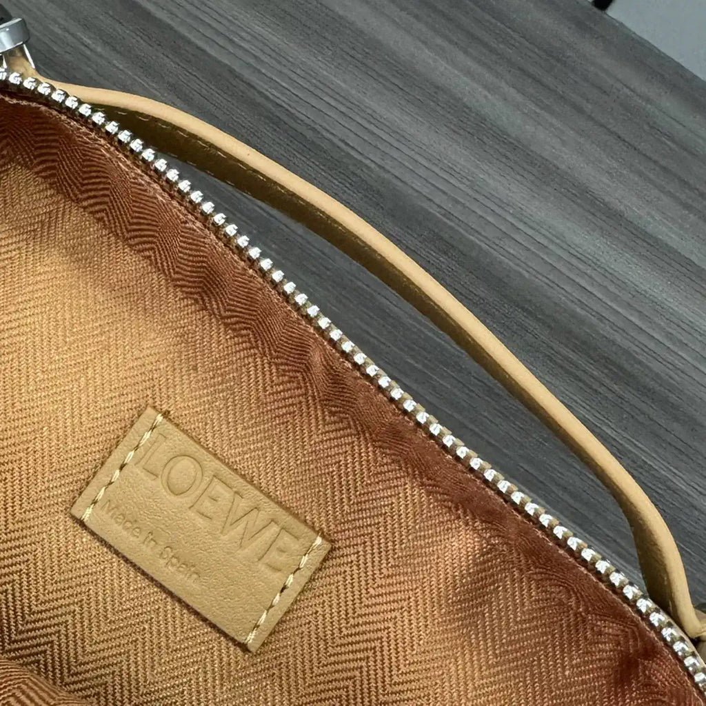Loewe Mini crossbody camera bag in satin calfskin C565R41X05 Tan