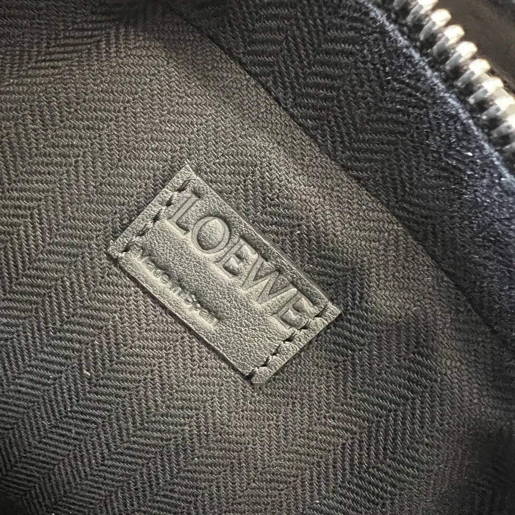 Loewe Mini crossbody camera bag in satin calfskin C565R41X05 Black