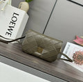 Loewe Puffer Goya Bag in Pleated Shiny Nappa  A896P41X148752 Dark Green