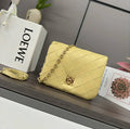 Loewe Large Puffer Goya Bag in Pleated Shiny Nappa 062466 Yellow