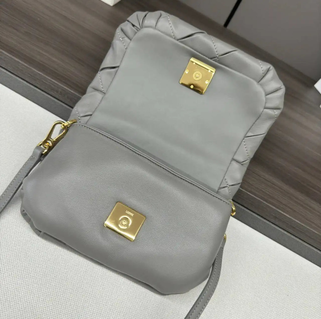 Loewe Puffer Goya Bag in Pleated Shiny Nappa  A896P41X148752