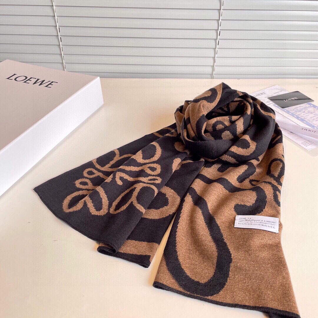 Loewe Scarves Cashmere Knitted Long Scarf L45032