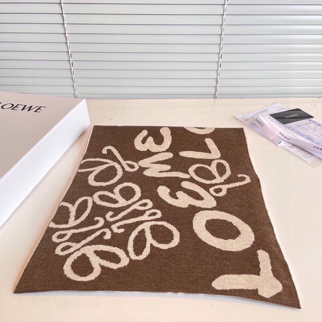 Loewe Scarves Cashmere Knitted Long Scarf L45033