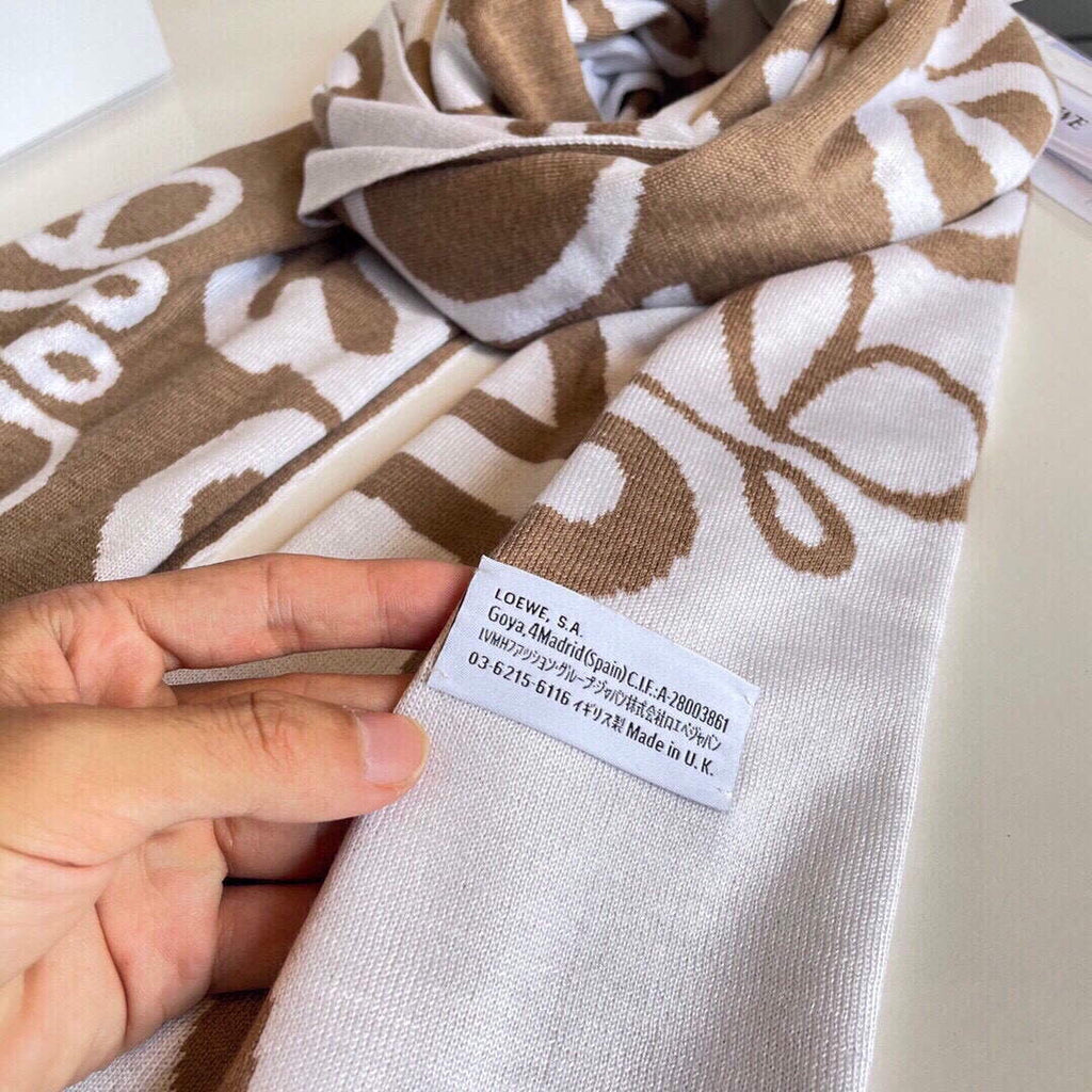 Loewe Scarves Cashmere Knitted Long Scarf L45034