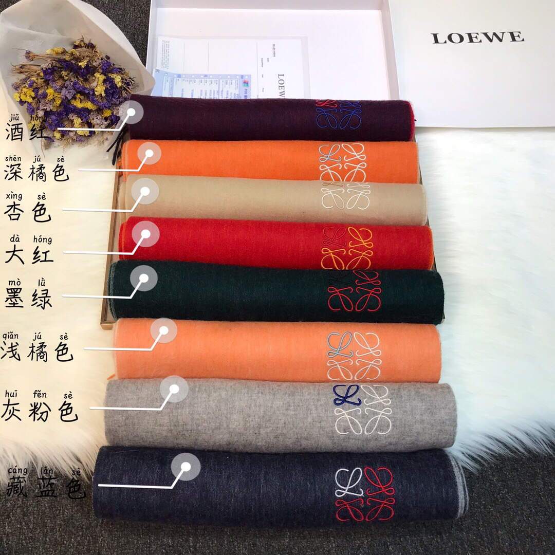 Loewe Scarves Designer Loewe Shawl Scarf 30020