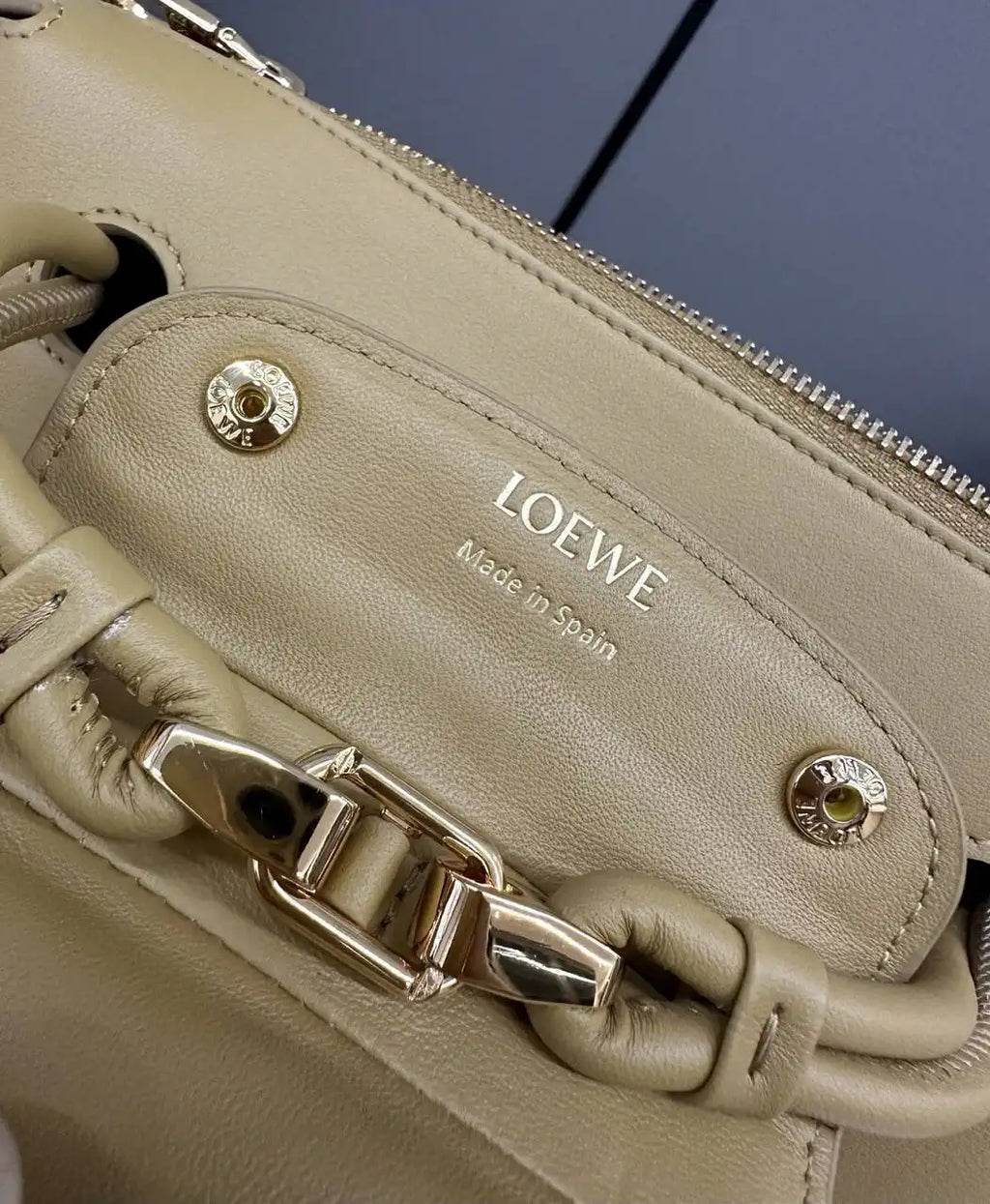 Loewe Small Madrid bag in supple calfskin AANBAB2X01 Yellow