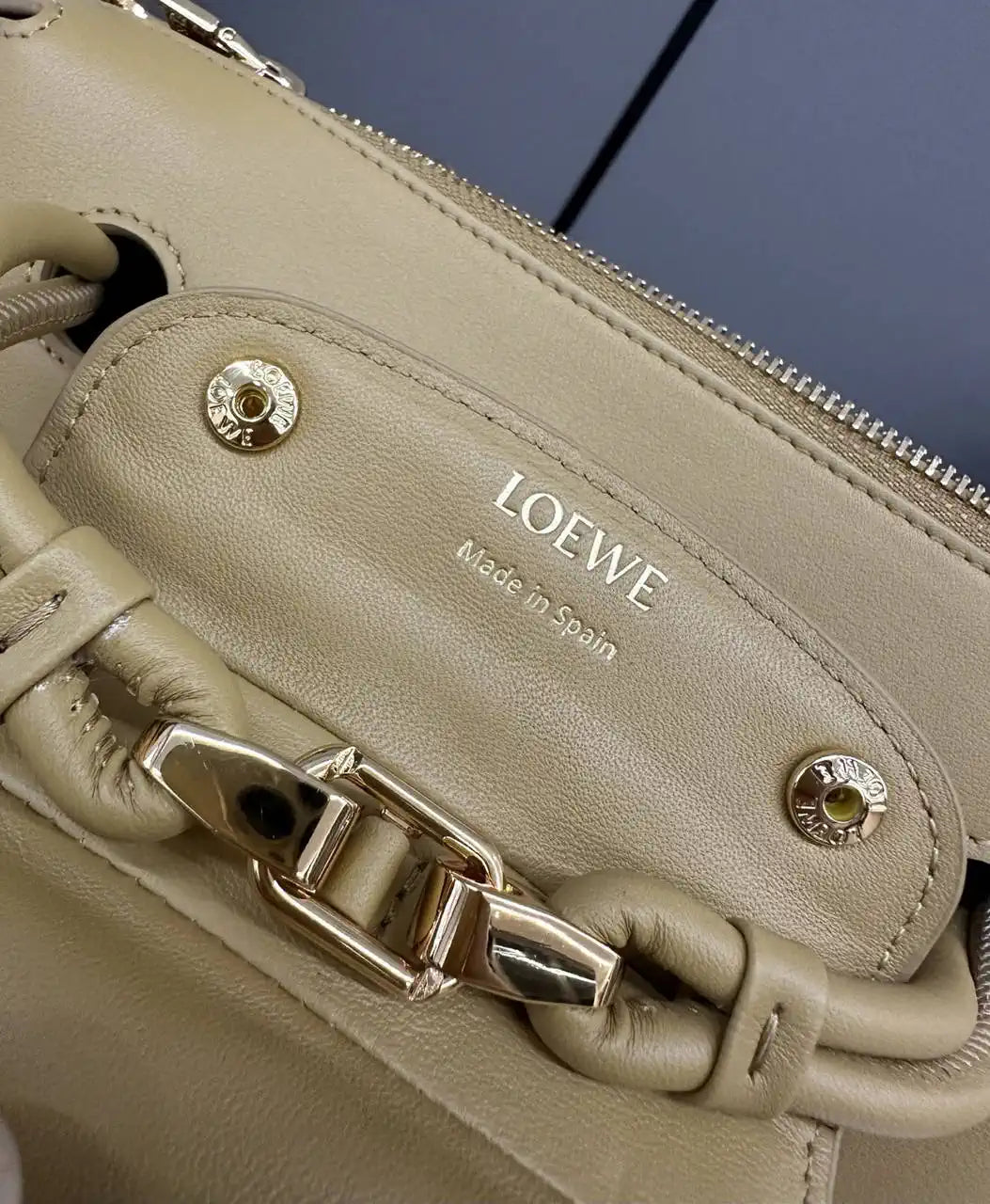 Loewe Small Madrid bag in supple calfskin AANBAB2X01 Yellow