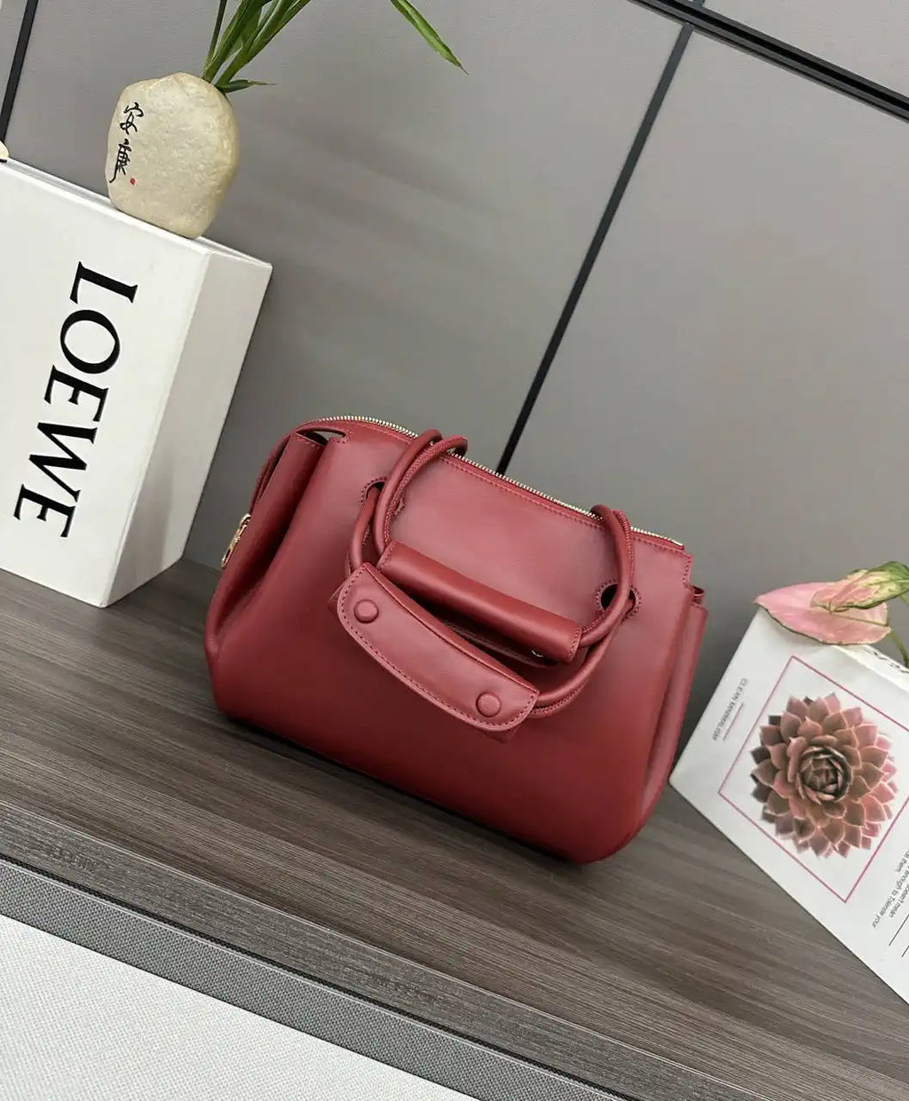 Loewe Small Madrid bag in supple calfskin AANBAB2X01 Red