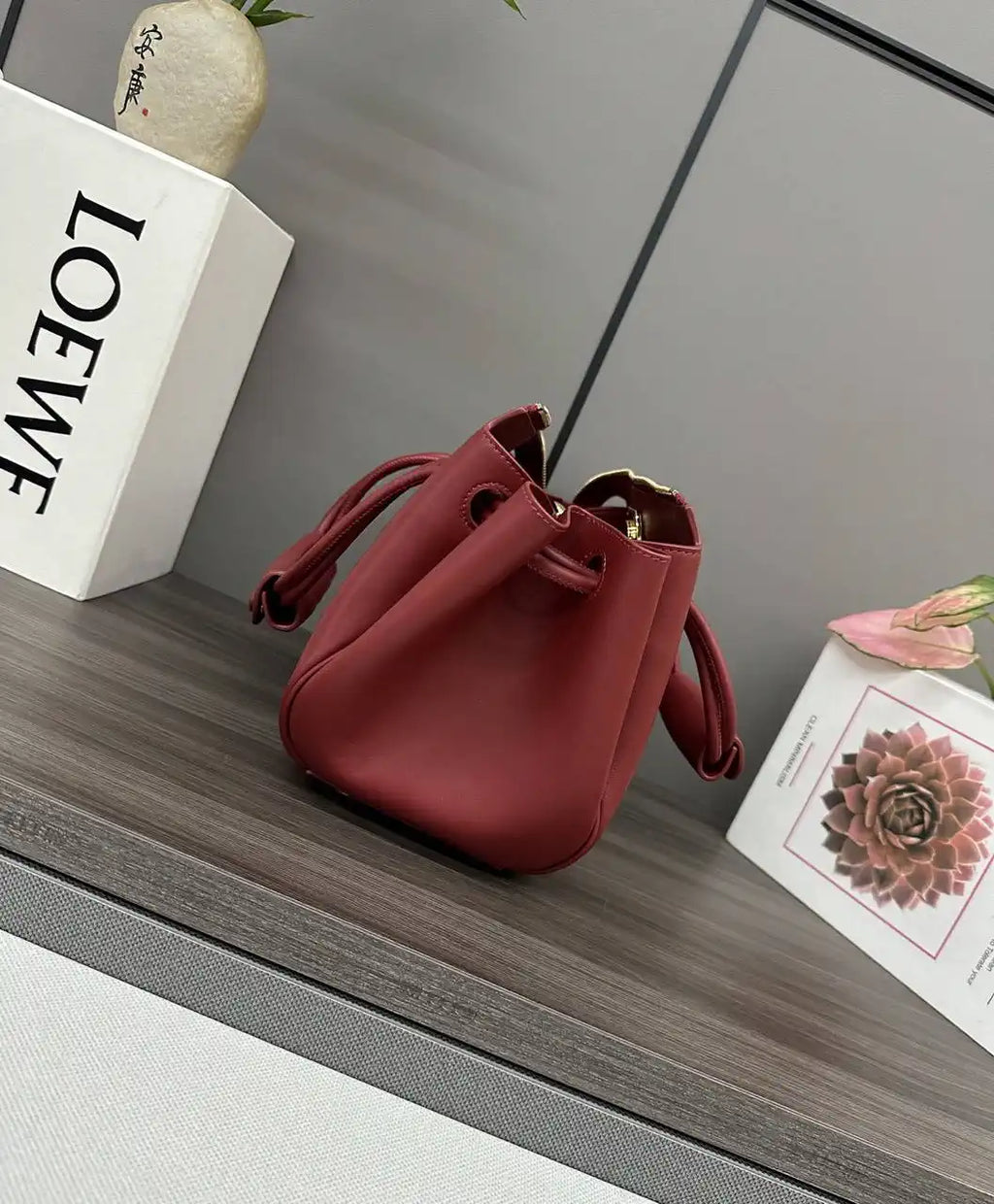 Loewe Small Madrid bag in supple calfskin AANBAB2X01 Red