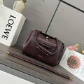 Loewe Small Madrid bag in supple calfskin AANBAB2X01 Dark Brown