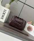 Loewe Small Madrid bag in supple calfskin AANBAB2X01 Dark Brown