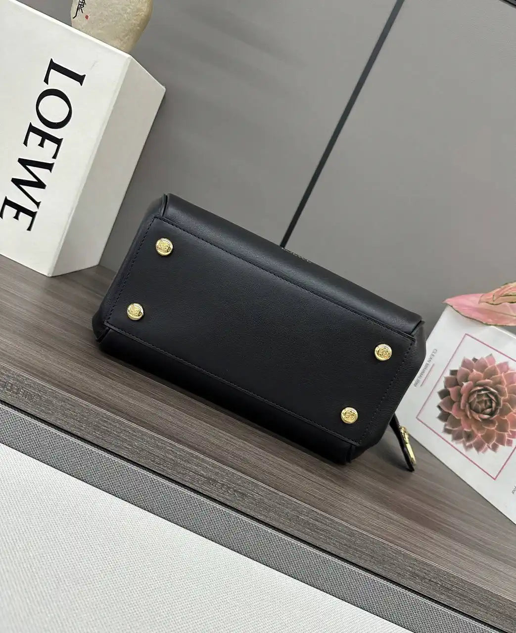 Loewe Small Madrid bag in supple calfskin AANBAB2X01 Black