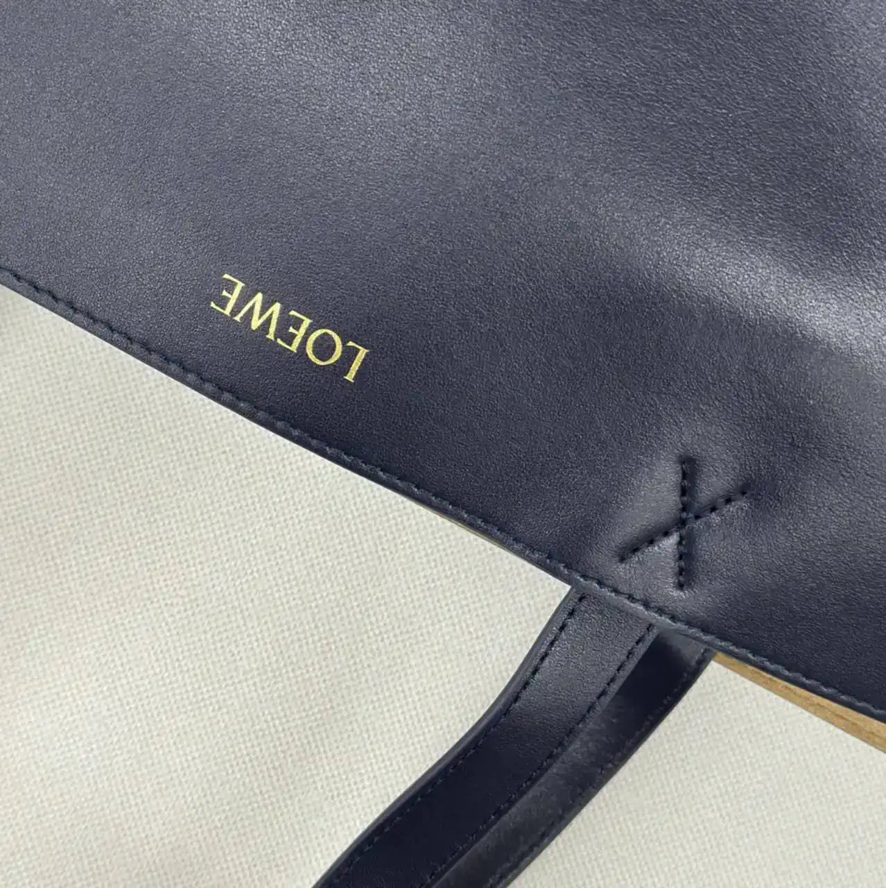 Loewe XL Puzzle Fold tote in shiny calfskin B933Q18X01 Navy